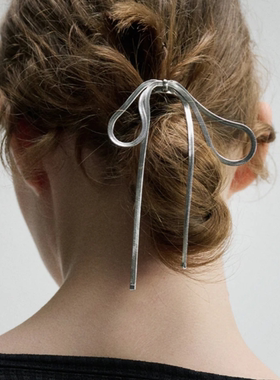 日本本土代购GOLDY甜酷小众金属蝴蝶结马尾钩后脑勺低马尾发插