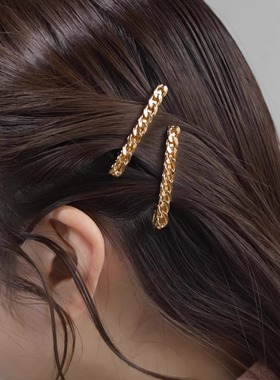 日本本土Ane mone新款个性发夹套装时尚鸭嘴夹侧边发夹发饰女