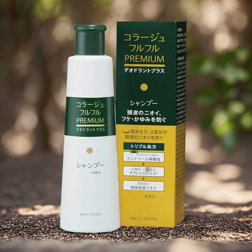 日本本土mochida持田头皮药用洗发水去屑止痒控油柔顺200ml