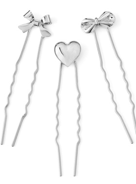 日本本土Ane mone发簪发饰日系气质发饰U型发钗发簪古风3件套