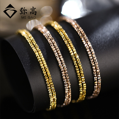 弥高送礼手镯女士黄金玫瑰金