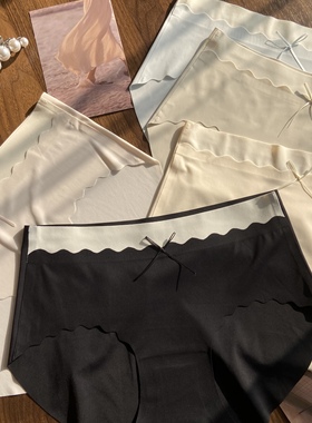 莫代尔无痕内裤透气抗菌纯棉内档少女中腰三角短裤