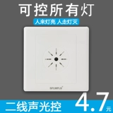 Световая панель со светомузыкой, индукционная светодиодная энергосберегающая лампа, переключатель