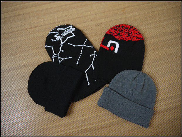 外贸单秋冬加厚护耳休闲翻边直筒帽尖帽男女潮款线帽保暖帽子