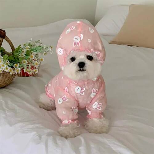 Small Dog Four-legged Clothes Summer Pet Mesh Cover Dog Mosq