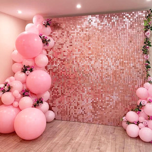Sequin Curtain Background Baby Wedding Decor Backdrop Party