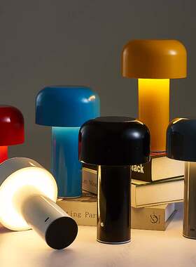 Designer Mushroom Table Lamp Night Light Portable Cordless T
