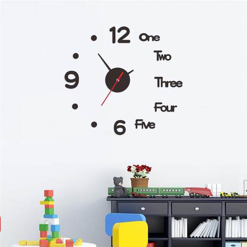10 inches silent wall clock bedroom living room colorful