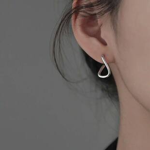 Color Hoop Korean Vintage Women Silver for New Earrings