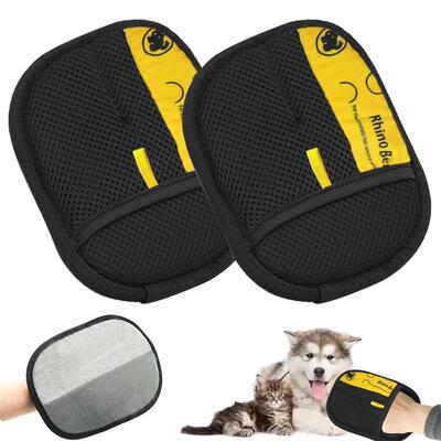 2pcs Cat Grooming Gloves Electrostatic Pet Hair Removal Brus