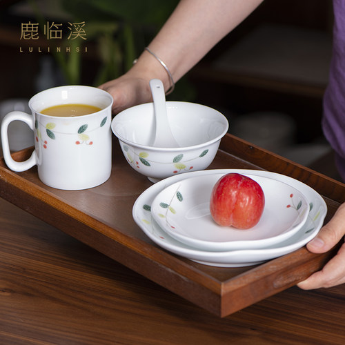鹿临溪釉下彩手绘工厂不褪色手绘