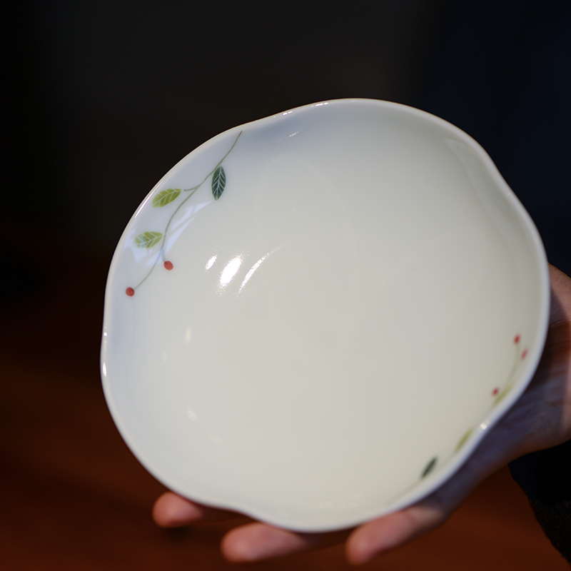 景德镇釉下彩菜盘白瓷餐具