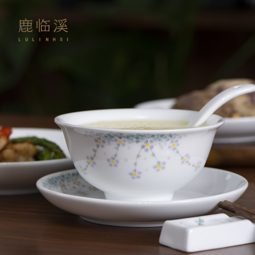 鹿临溪瓷中式手绘釉下彩餐具工厂