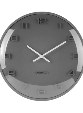 荷兰KARLSSON现货Elevated挂钟北欧简约现代时钟客厅石英数字钟表