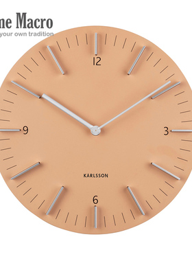荷兰KARLSSON进口Detailed挂钟客厅北欧风格简约时尚卧室静音钟表