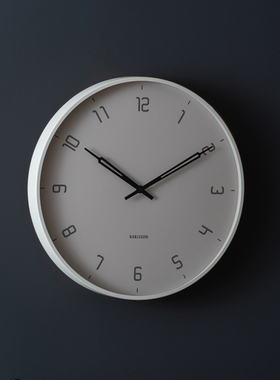 现货荷兰KARLSSON新款Stark挂钟40cm客厅简约现代风时钟北欧钟表
