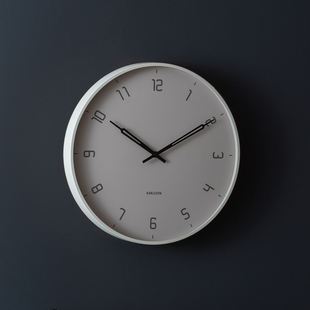 现货荷兰KARLSSON新款Stark挂钟40cm客厅简约现代风时钟北欧钟表