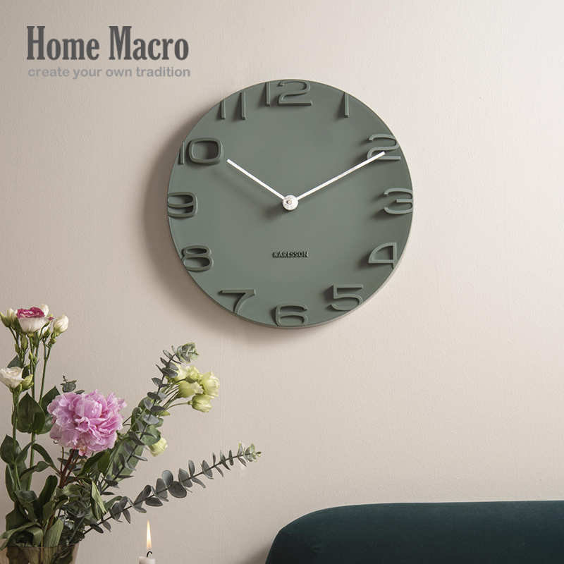 荷兰KARLSSON边缘立体数字挂钟