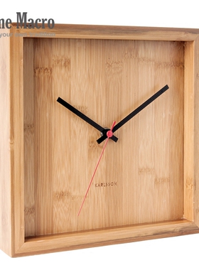 现货荷兰KARLSSON/Franky方形挂钟/北欧简约现代创意客厅家用时钟