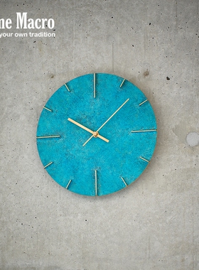 日本Lemnos古雅黄铜Quaint挂钟原装进口时钟客厅特色纯铜轻奢钟表