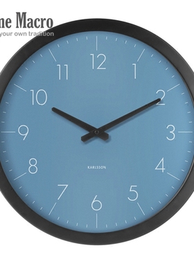 荷兰KARLSSON金属数字静音挂钟简约现代风客厅时尚轻奢风高端钟表