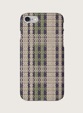 韩国代购 melior 官网正品 经典复古格子纹 半包全包插卡手机壳