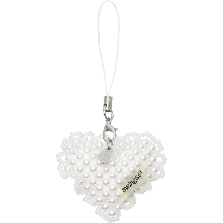 韩国代购swingset珠珠爱心手机链