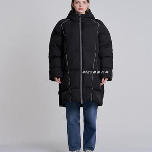 限时特价 韩国代购 ZENSAI 男女同款时尚保暖 百搭连帽休闲羽绒服