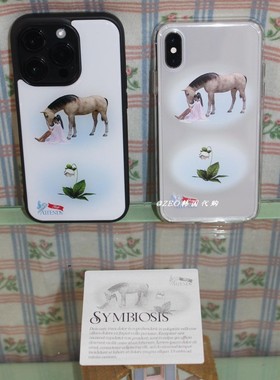 韩国代购 Attends 小众设计ins风 Symbiosis共生iPhone手机保护壳