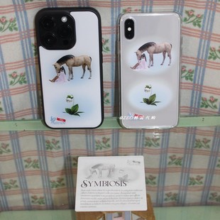 韩国代购 Attends 小众设计ins风 Symbiosis共生iPhone手机保护壳