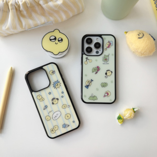 ZEO 韩国代购 secondmorning 卡通柠檬磁吸手机壳 苹果三星保护壳
