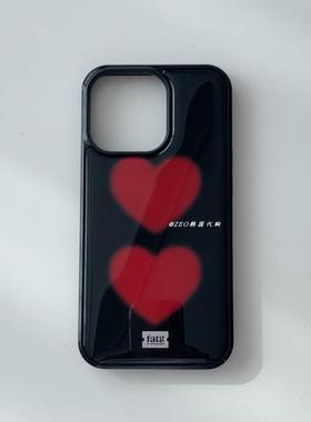 韩国代购 fatg 官网正品 个性红心环氧树脂手机壳 苹果三星保护壳