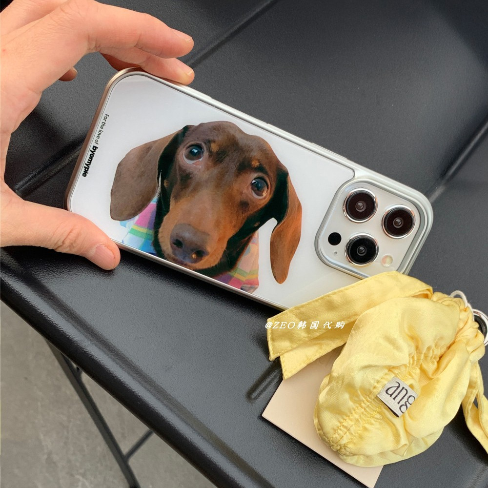 韩国代购byemypie银框磁吸手机壳