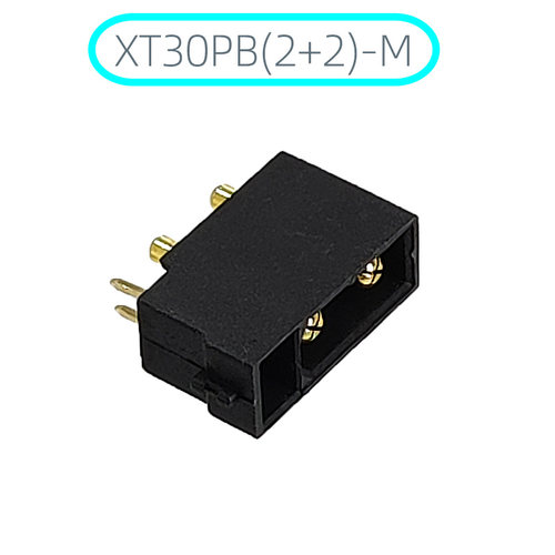 艾迈斯XT30PB(2+2)-M带信号针立式插头 CyberGear微电机连接器