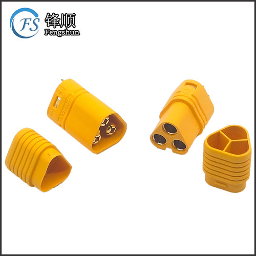 原装艾迈斯三芯锂电池镀金连接器