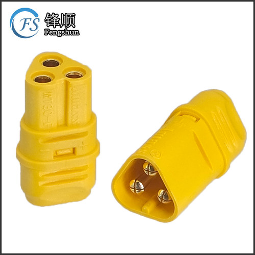 原装Amass/艾迈斯三芯镀金插头