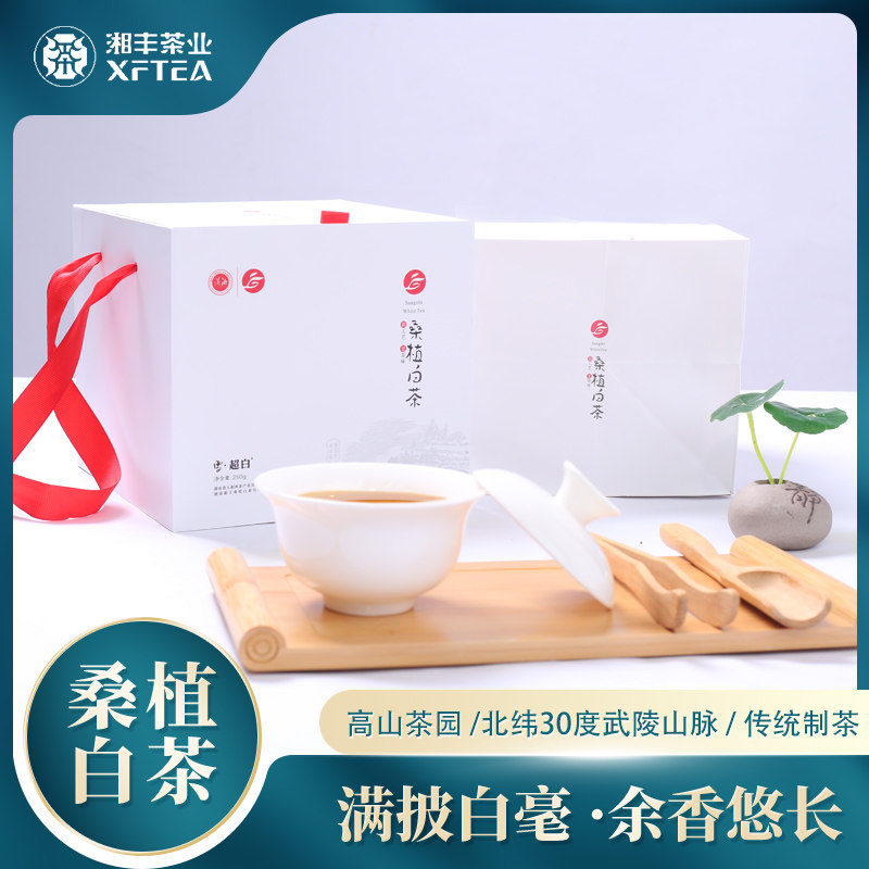 湖南特产 桑植白茶 雪超白 散叶250g礼盒装 散装茶叶 礼品茶叶