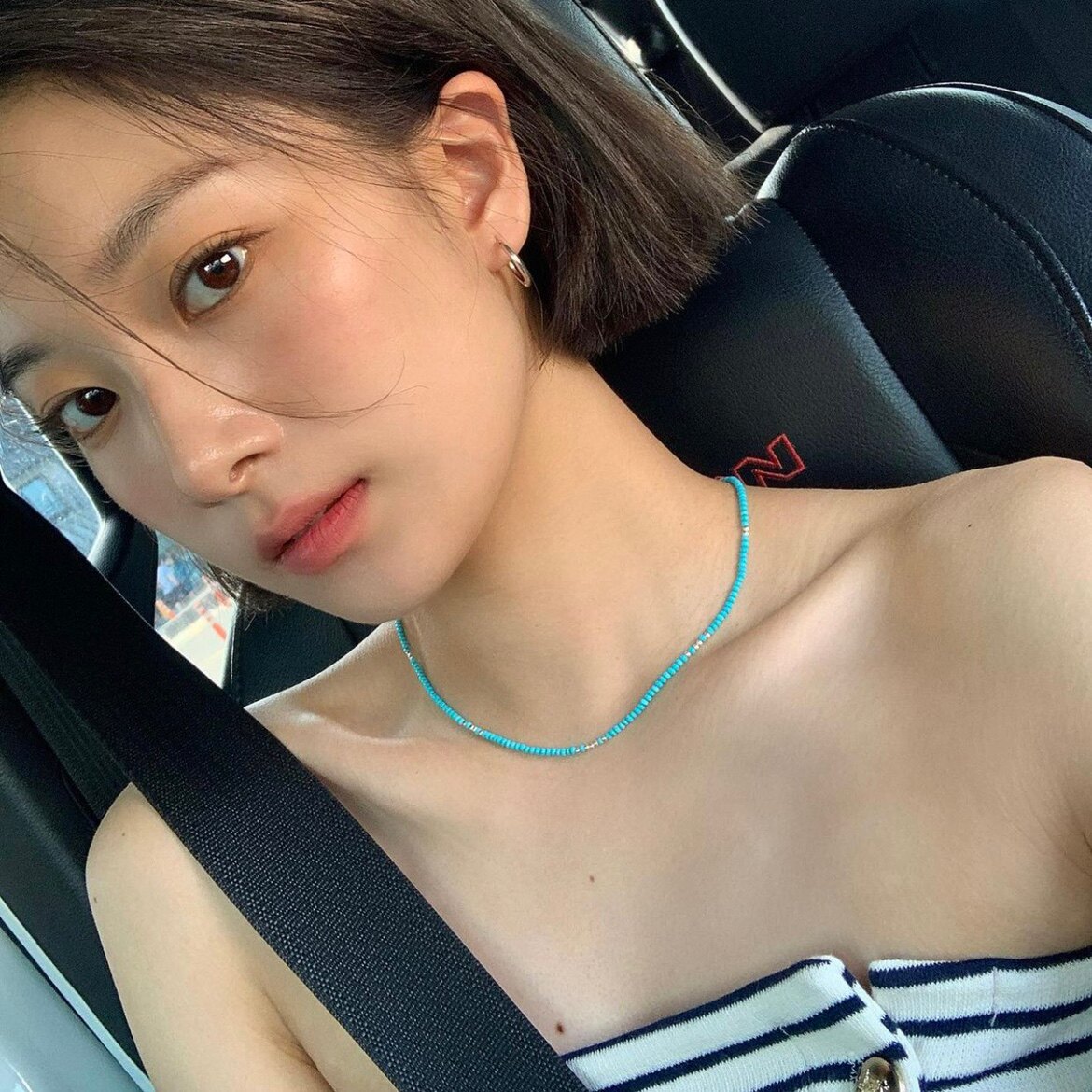 天然石极细蓝松石纯银