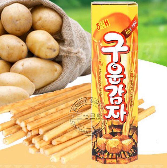 韩国进口休闲零食品 海太碳烤薯条薯片棒 非油炸烤土豆条 磨牙棒