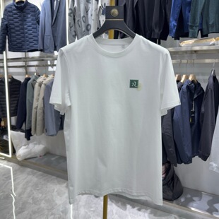 H系剪 圆领短袖 专柜余单 男士 T恤透气百搭凉感防晒2W048A 夏季