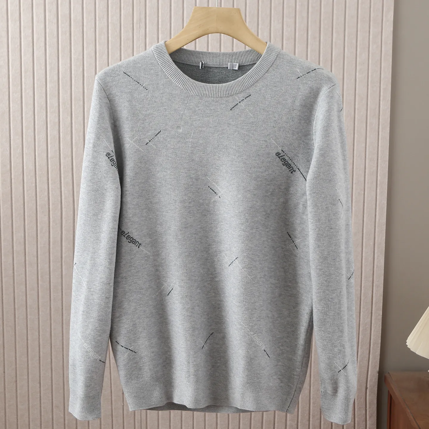 海牌撤柜长袖针织衫男秋冬季休闲圆领弹力套头打底衫毛衣男3Y060