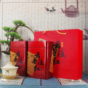 铁盒普洱茶500g套罐 铁观音普洱绿散茶礼品云南红茶外一斤滇红包装