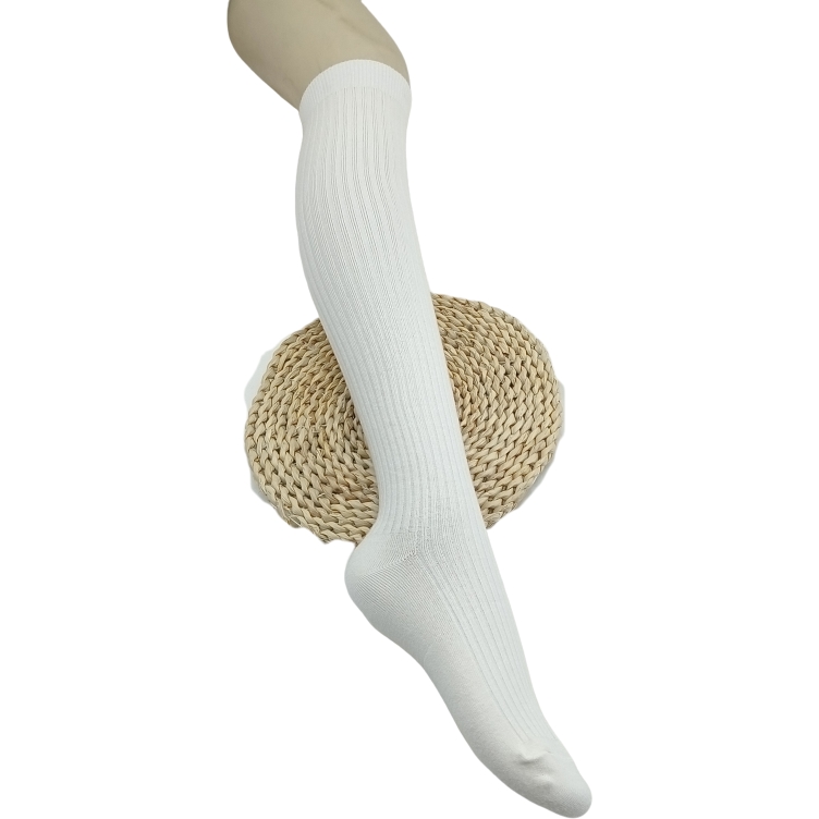 外贸单仿羊绒材质保暖长筒袜