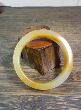 10249号 新疆克拉玛依金丝玉轮胎手镯 内径59.5mm