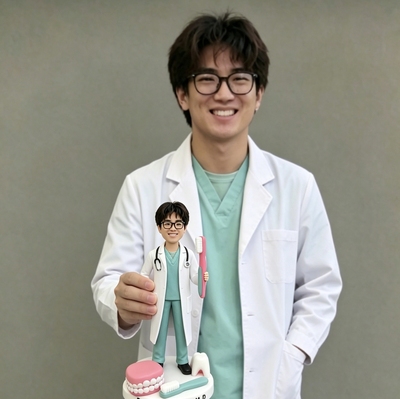 软陶公仔情人节礼物送男友送女友