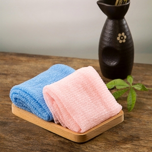 日本KM 拉背条 搓澡巾 搓泥擦巾 浴条长条 洗澡巾 搓背巾