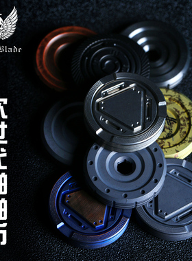 食肉者小次世代刃物啪啪币GENEX钛合金响币属指尖陀螺减压玩具EDC