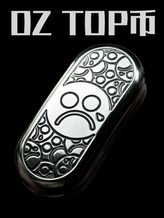 食肉者DZ EDC TOP币topb空推牌机械啪啪币随身把玩解减压玩具金属