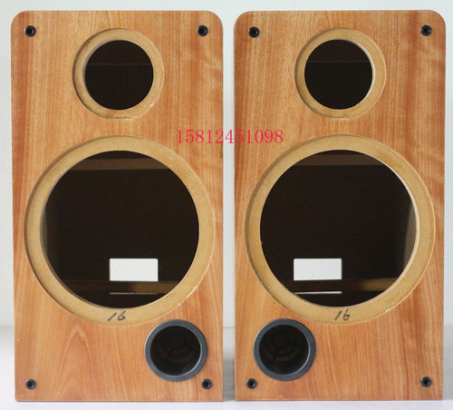 8寸书架高密度板贴木皮音箱空箱