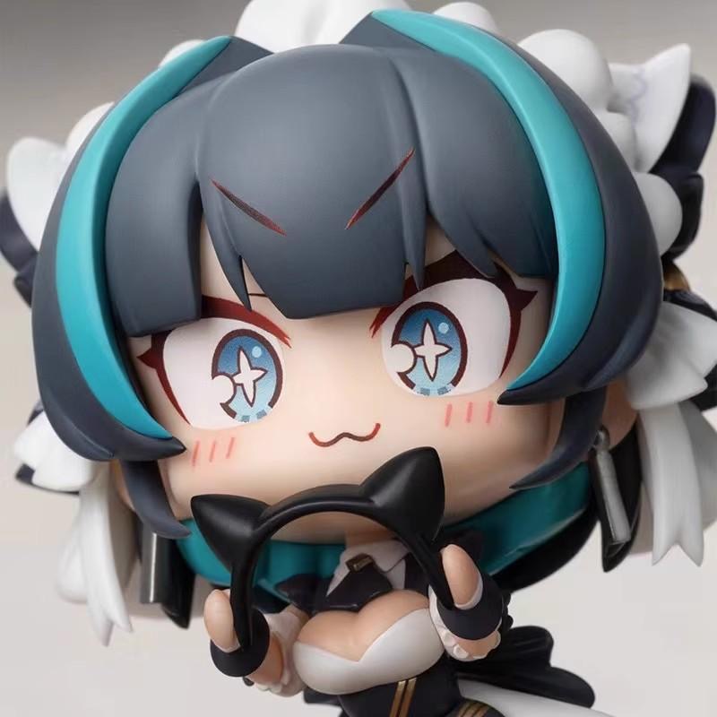 碧蓝航线JUUs时间Q版柴郡手办动漫猫耳二次元女仆游戏摆件便宜